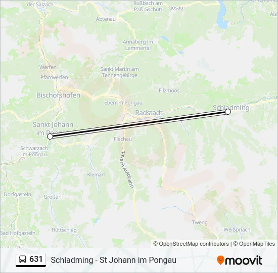 631 Bus Line Map