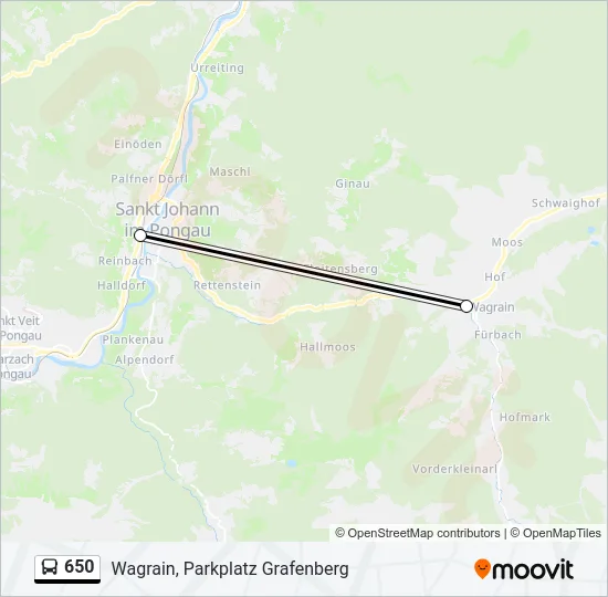 650 Bus Line Map