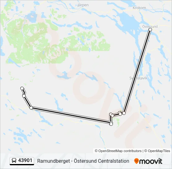 43901 Bus Line Map