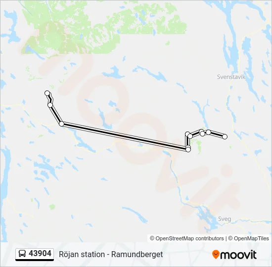 43904 Bus Line Map