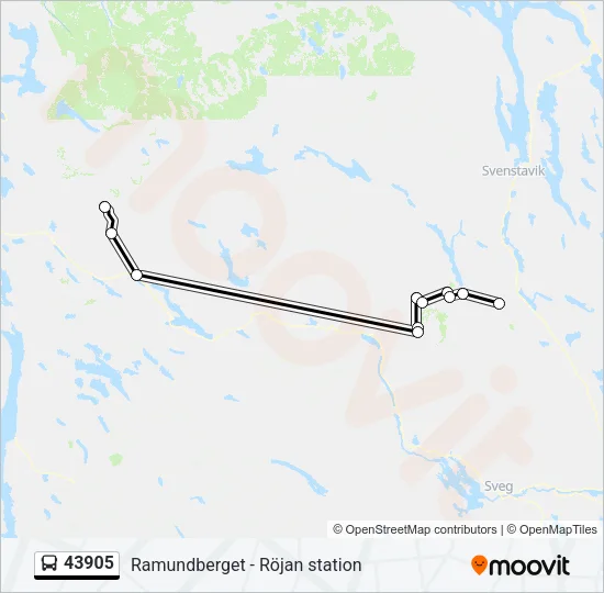 43905 Bus Line Map