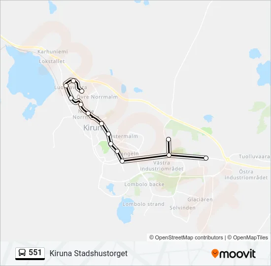 551  Line Map