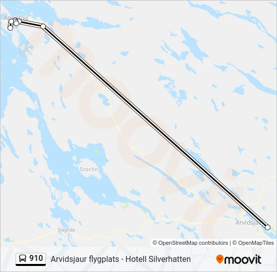 910 Bus Line Map