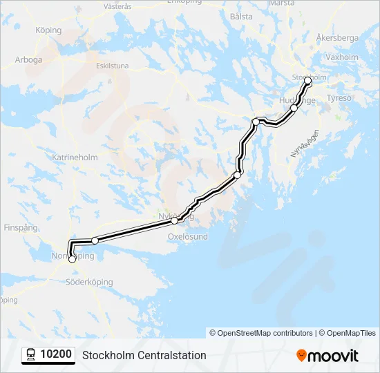 10200 Train Line Map