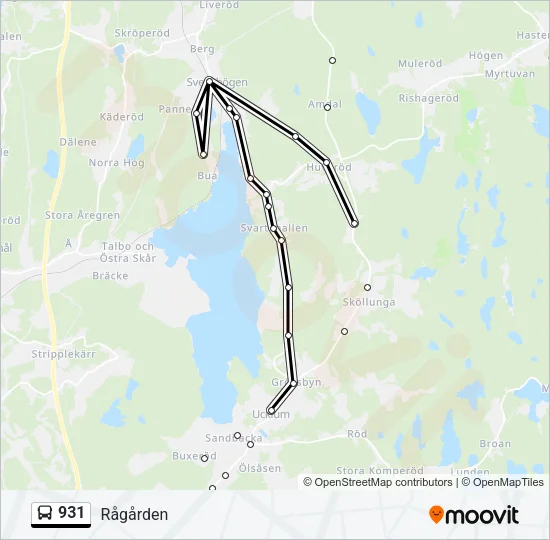 931 Bus Line Map