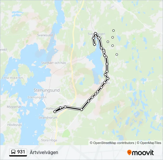 931 Bus Line Map