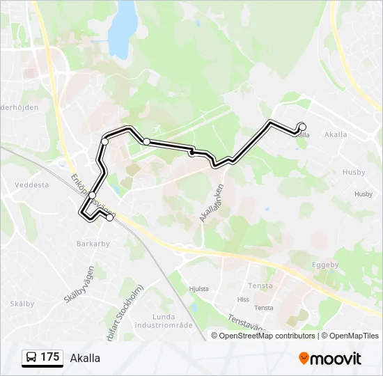 175 Bus Line Map
