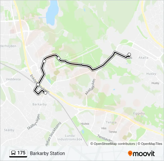 175 Bus Line Map
