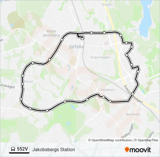 552V Bus Line Map