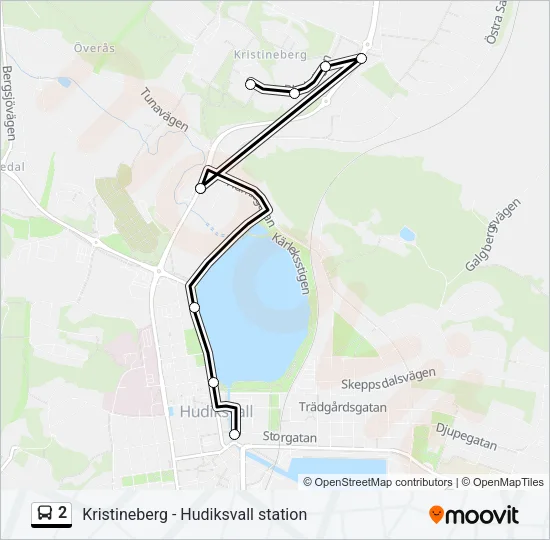 2 Bus Line Map