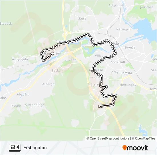 4 Bus Line Map
