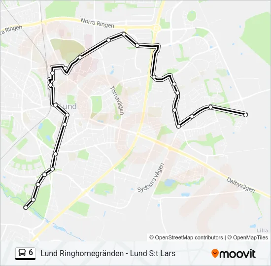 6 Bus Line Map