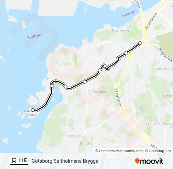 11E  Line Map