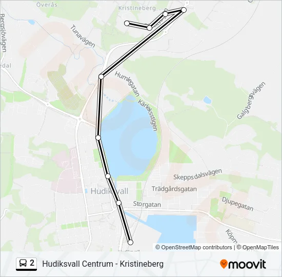 2 Bus Line Map