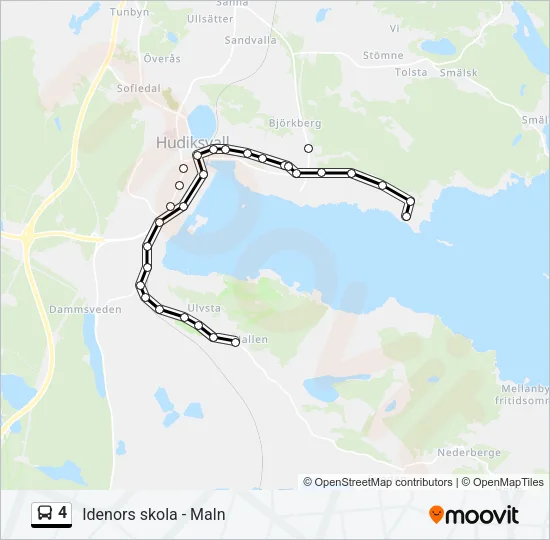 4 Bus Line Map