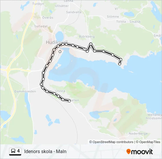 4 Bus Line Map