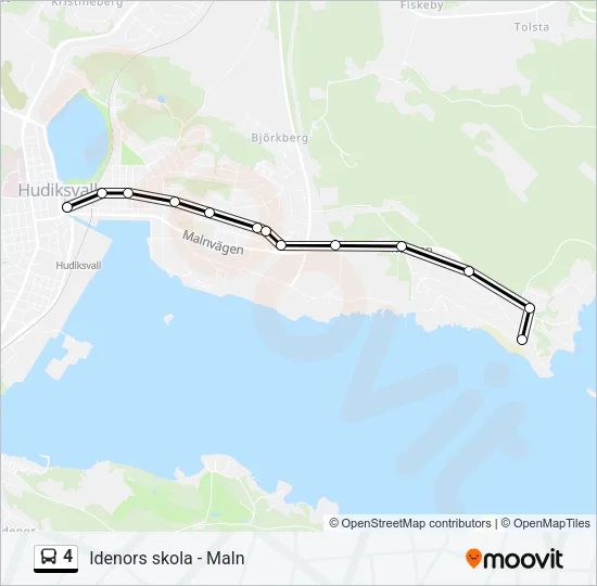 4 Bus Line Map