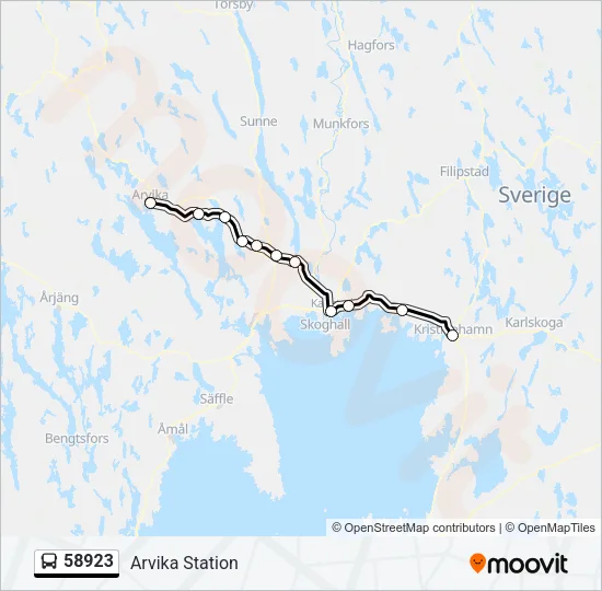 58923 Bus Line Map