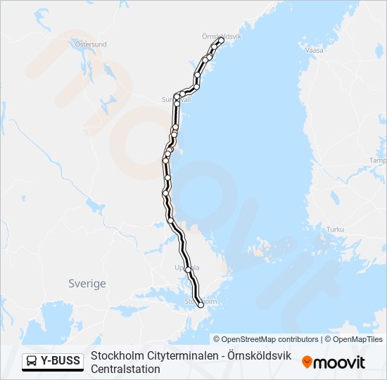 Y-BUSS bus Line Map