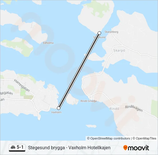 5-1 Ferry Line Map