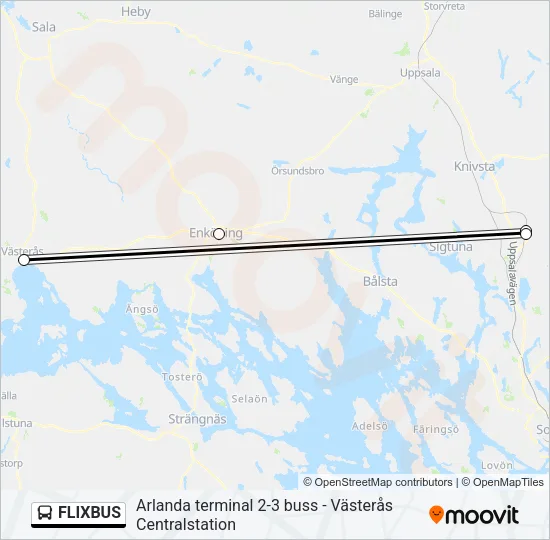 FLIXBUS Bus Line Map