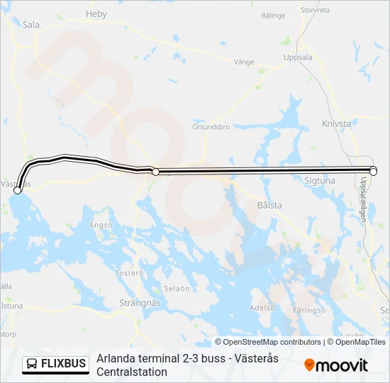 FLIXBUS Bus Line Map
