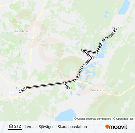 212 Bus Line Map