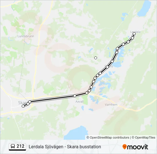 212 Bus Line Map