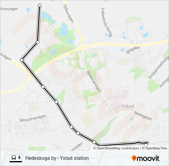4 Bus Line Map