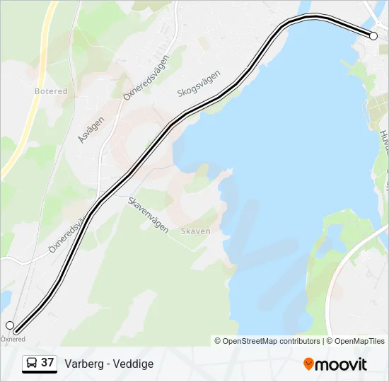 37 Bus Line Map