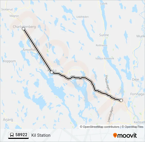 58922 Bus Line Map
