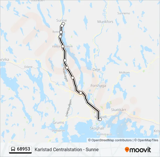 68953 Bus Line Map