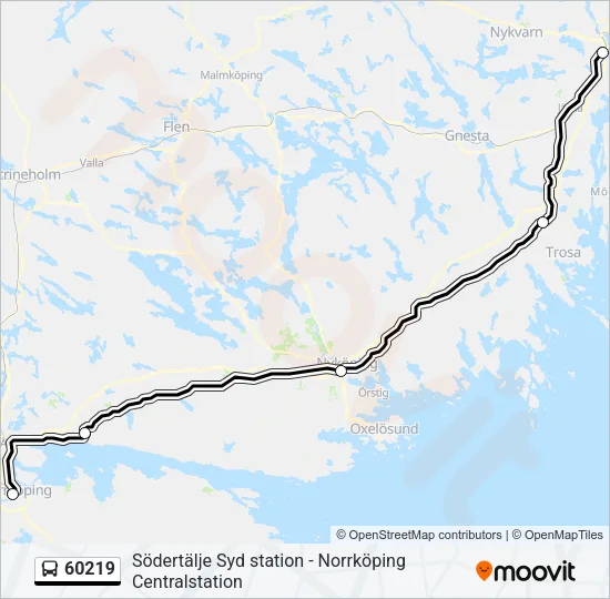 60219 Bus Line Map