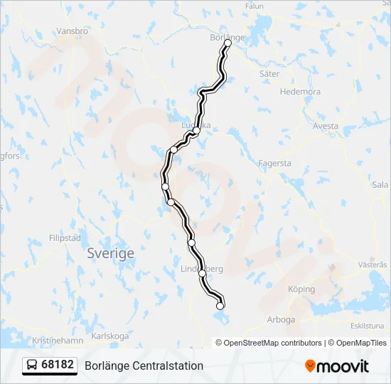 68182 Bus Line Map