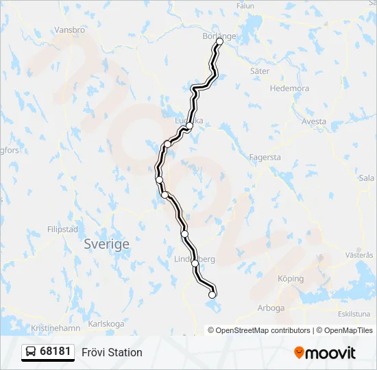 68181 Bus Line Map