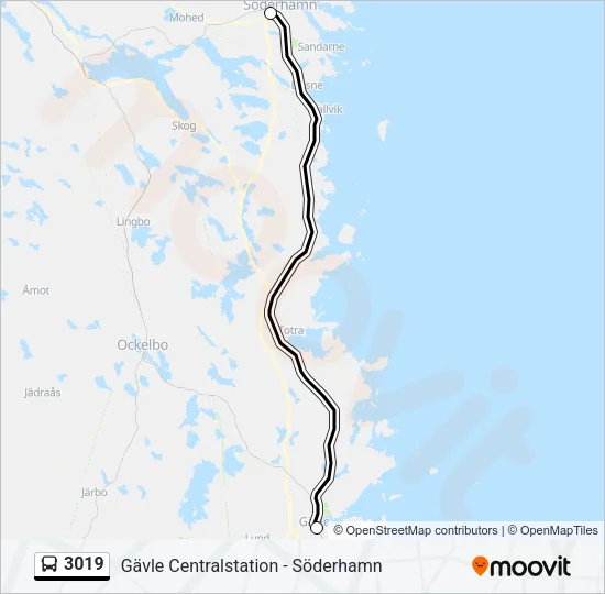 3019 Bus Line Map
