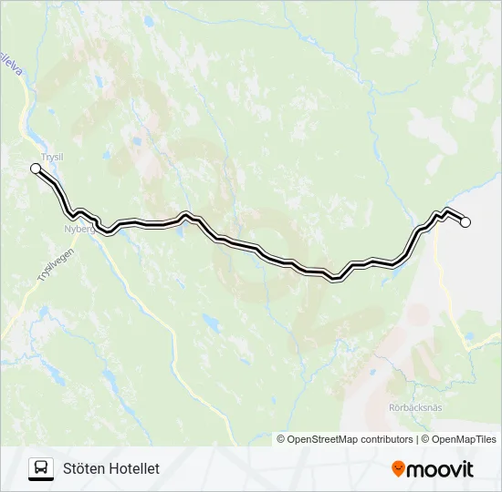 TRYSIL TURISTCENTRET - STÖTEN HOTELLET  Line Map
