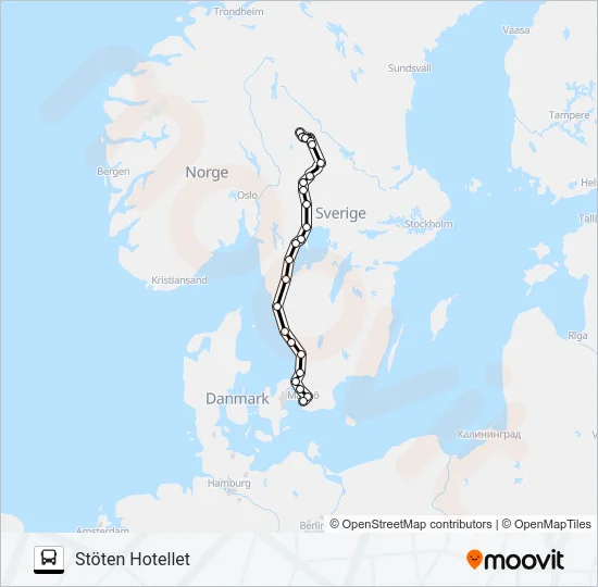FJÄLLEXPRESSEN  Line Map