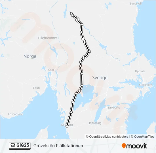 GIG25  Line Map