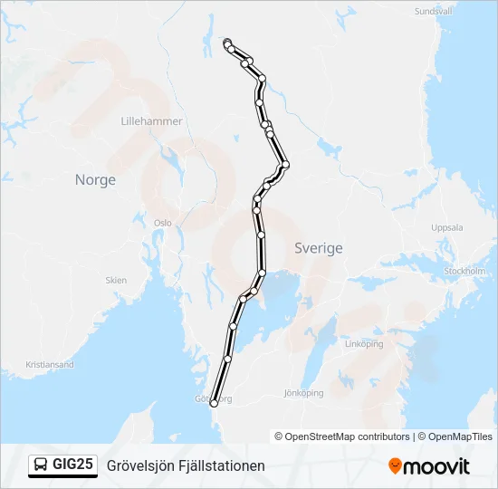 GIG25  Line Map
