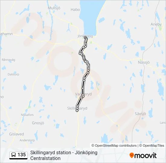 135  Line Map
