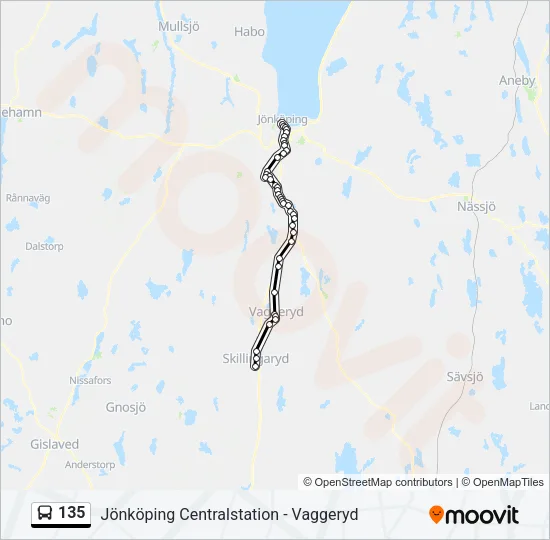 135  Line Map