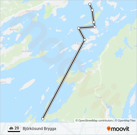 20 Ferry Line Map