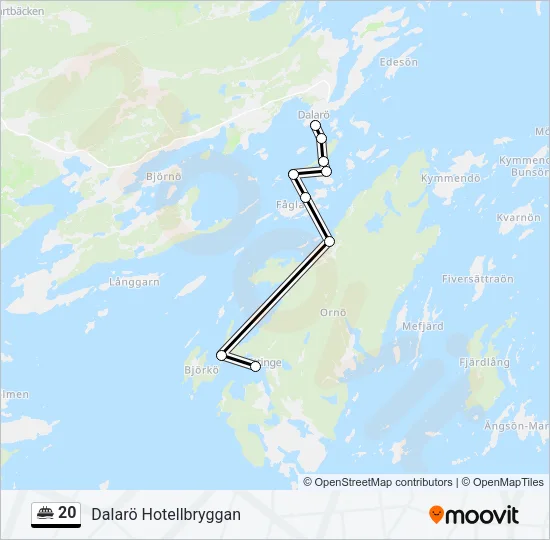 20 Ferry Line Map