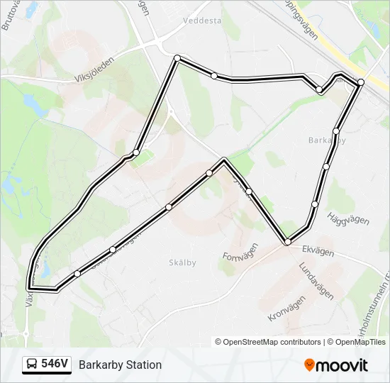 546V Bus Line Map
