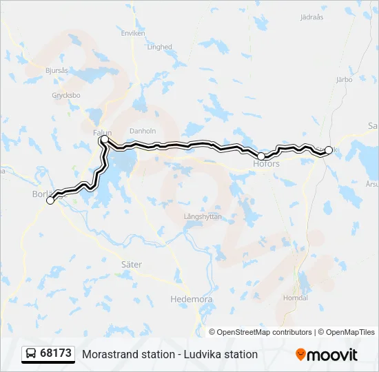 68173 Bus Line Map