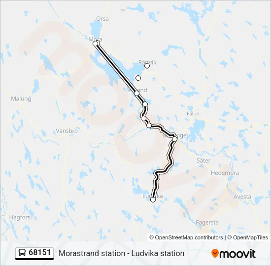 68151 Bus Line Map