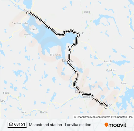 68151 Bus Line Map