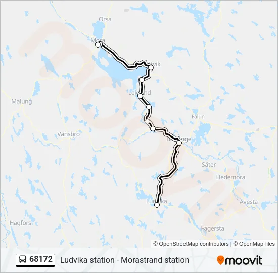 68172 Bus Line Map