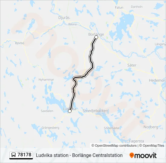 78178 Bus Line Map